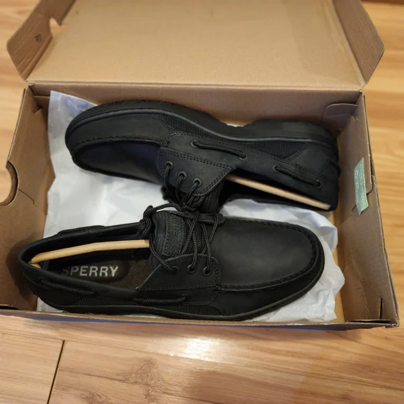 Sperry Men's Black Boat Shoes - Picture 4 of 7